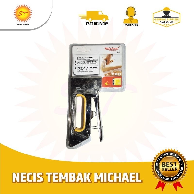 

Staples Necis Tembak Merk Michael R23 isi ukuran 4-8/13mm