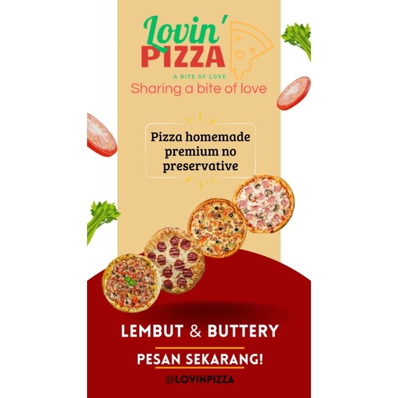 

pizza frozen premium super lembut dan buttery | frozen food makanan beku | pizza instan