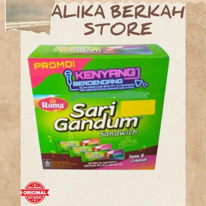 

Roma Sari Gandum Sandwich Mayora 1 Box isi 12Pcs