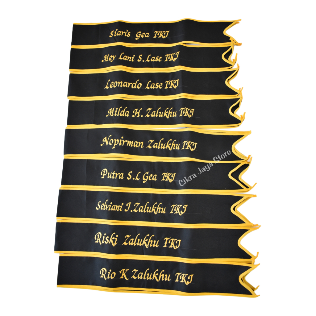 

Selempang Anak Dewasa RA/TK/SD/SMP/SMA Pakai Nama