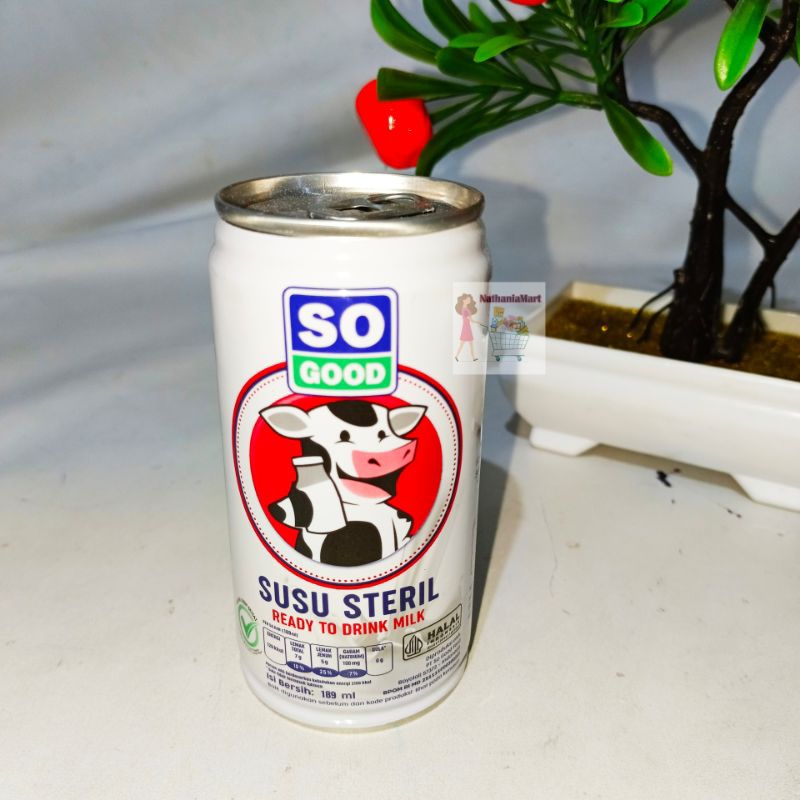 

So Good Susu Steril Kaleng Siap Minum 189 ML