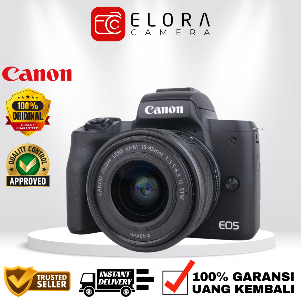 Canon EOS M50 Mark II Kit 15-45mm / Kamera Mirrorless Canon EOS M 50 Mark II Kit 15-45 mm / Canon M5