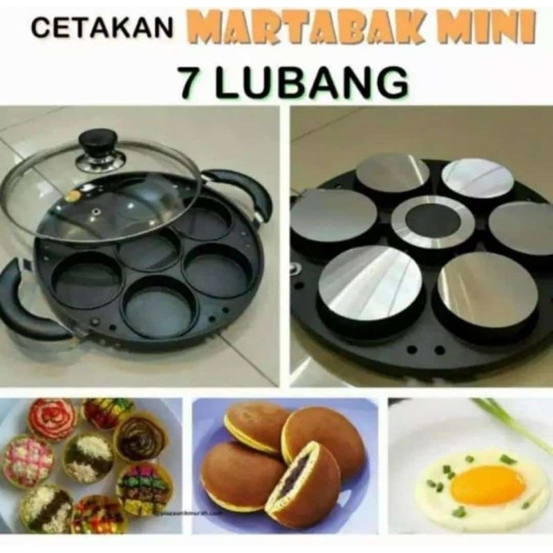 CETAKAN MARTABAK MINI 7 LUBANG