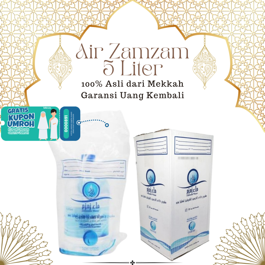 

Air Zam-Zam Galon Murni 5L + Box Siap Kirim