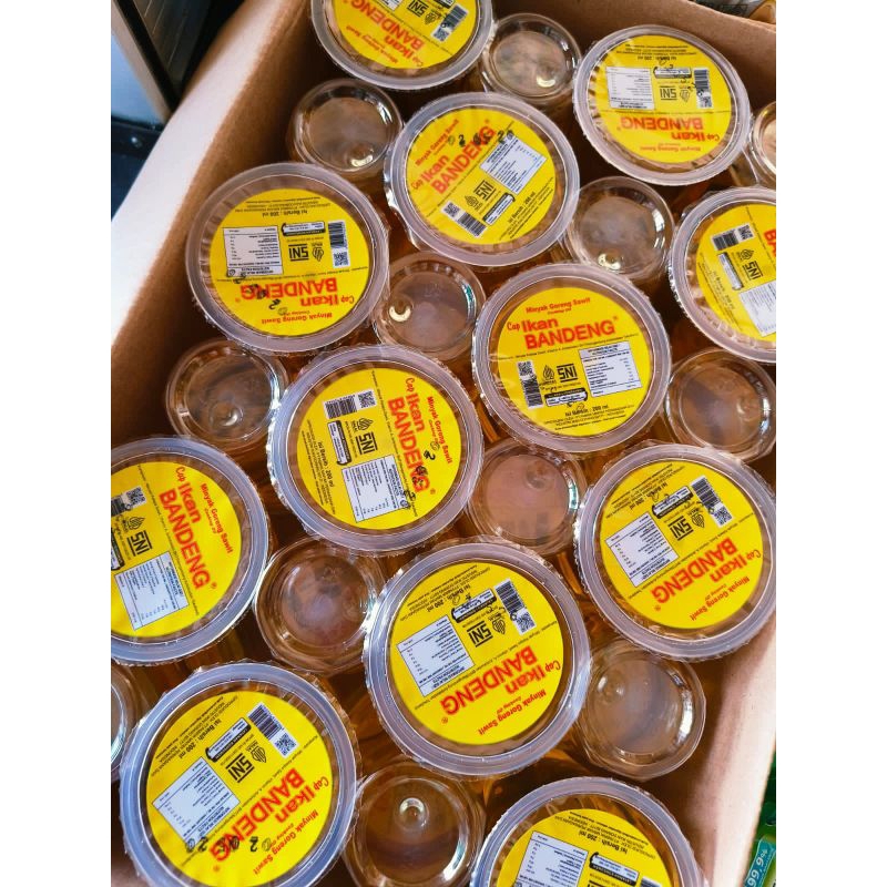 

READY MINYAK GORENG GELAS CAP IKAN BANDENG PAKET ISI 3PCS
