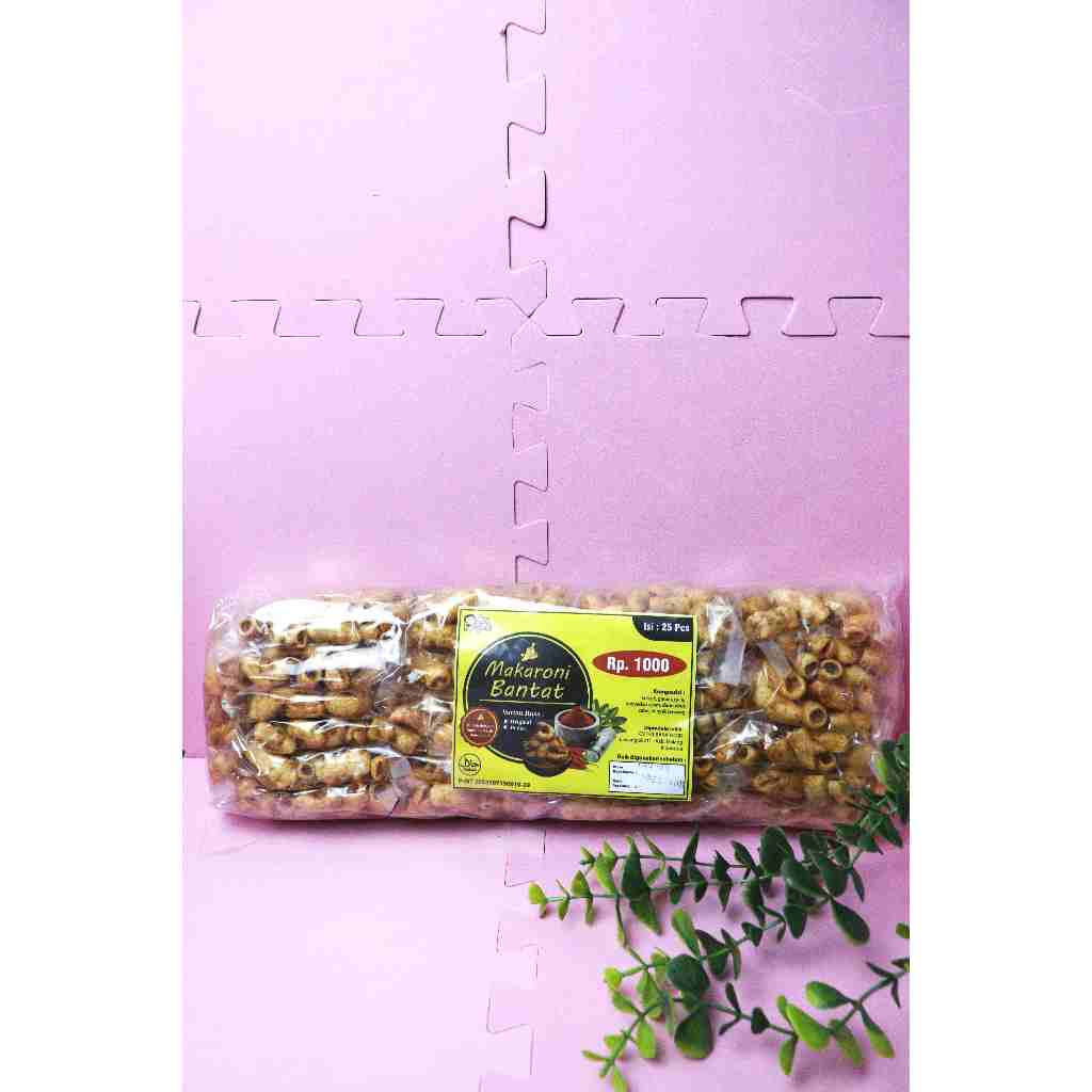 

Makaroni Bantat Bang Bana Mini Pack 1 Pack isi 25 pcs (Packing Kardus)