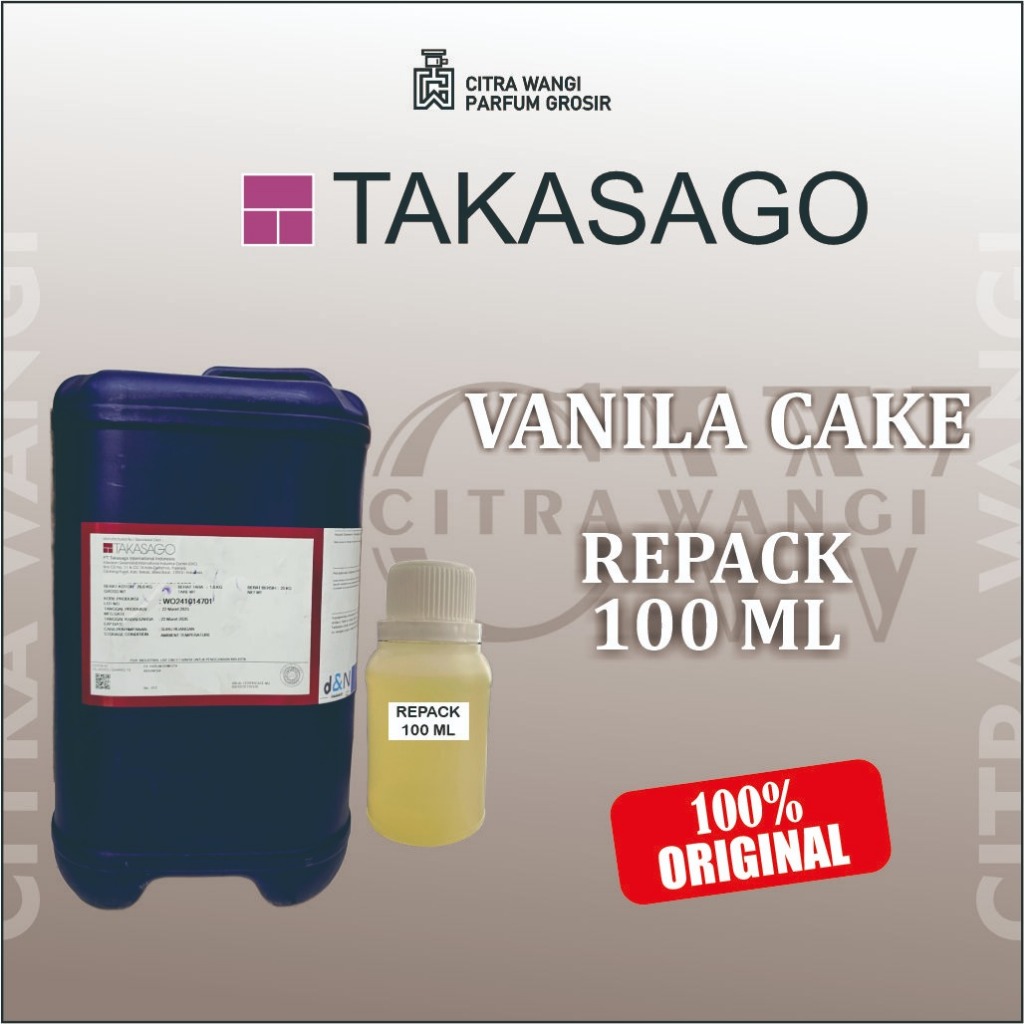

( 100 GR ) VANILA CAKE BY TAKASAGO KEMASAN REPACK 100GR BIBIT PARFUM MURNI ASLI KEMASAN REPACK