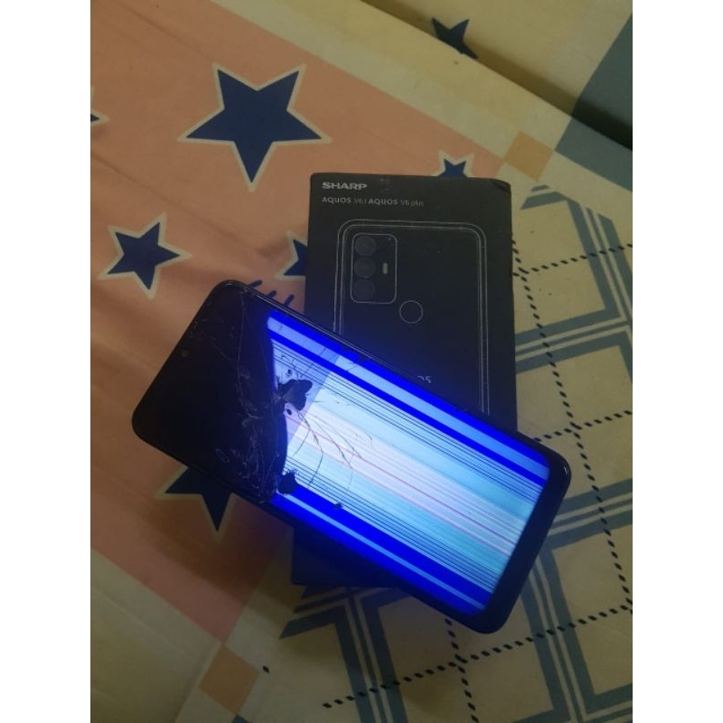 hp sharp aquos v6 entah v6+ minus lcd