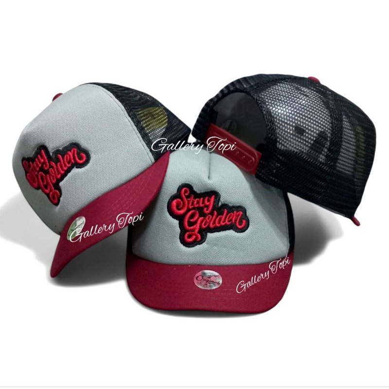 Topi Pria Trucker Jaring Lidah Pendek  Bordir Dan Bahan Tebal Terbaru Terkeren Bisa Bayar Di Tempat 