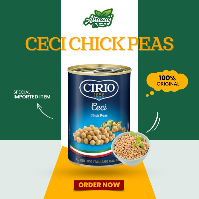 

CIRIO CHICK PEAS / KACANG ARAB 400GR