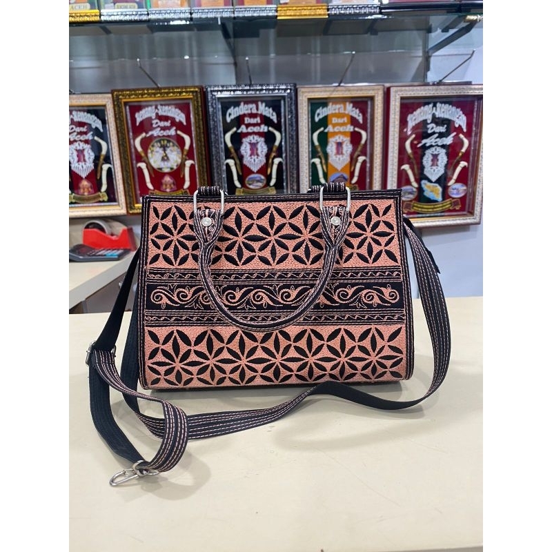 tas aceh slempang motif karawang khas aceh