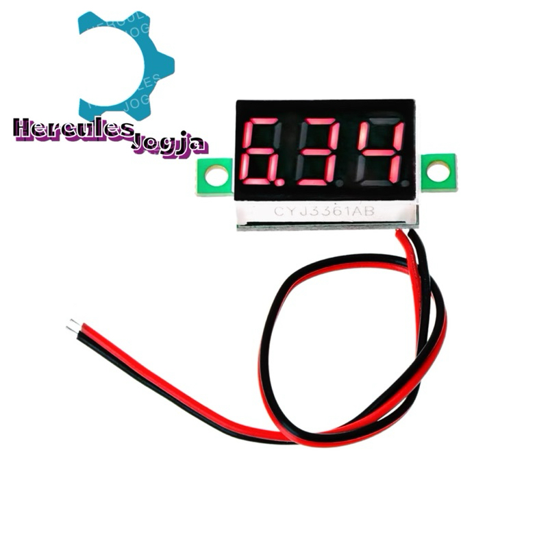 Voltmeter 0.36 inch 3 Digit 2 Kabel 4-30V DC