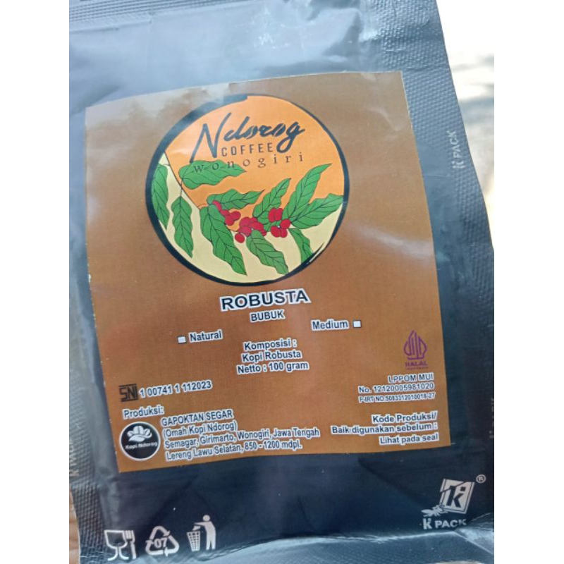 

kopi ndorog robusta ,Wonogiri.lezat banget