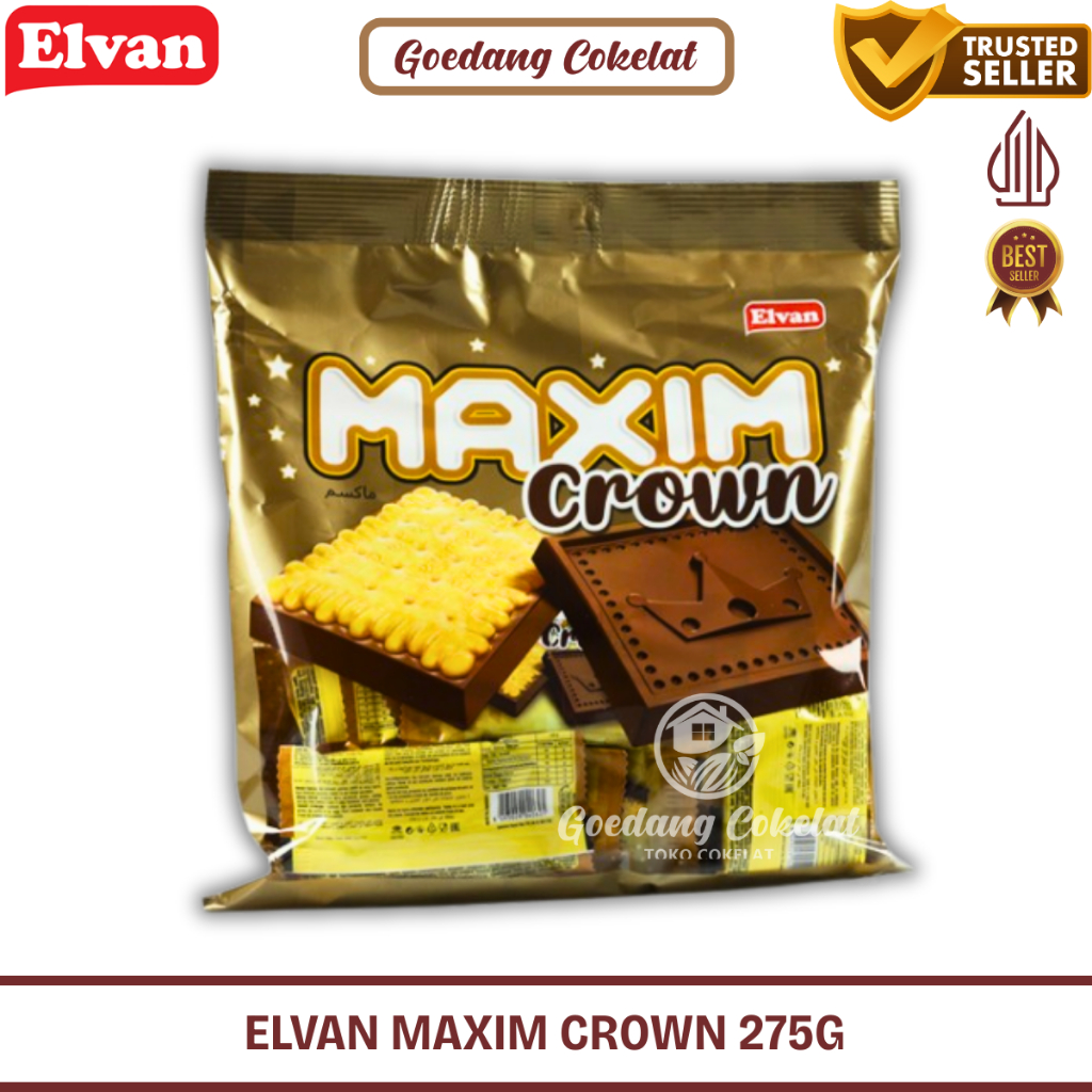 

ELVAN MAXIM Crown With Biscuit Chocolate 275g