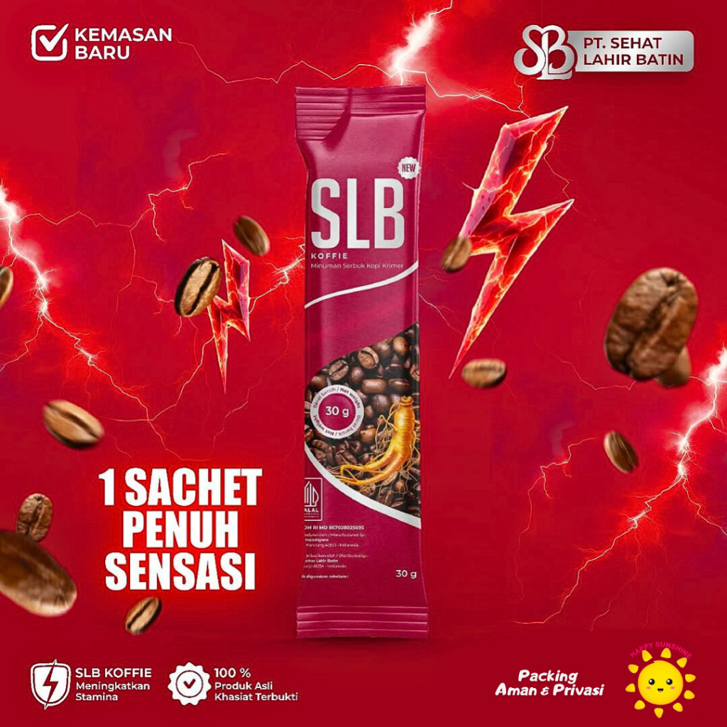 

KOPI SLB KOFFIE SLB MAN Sachet Ecer Per Saset Minuman Ginseng BPOM HALAL