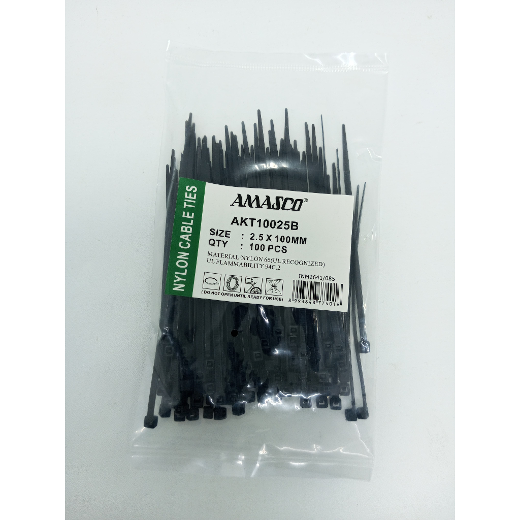 

Kabel Ties / Cable Tie 2,5x100mm 4" - Hitam