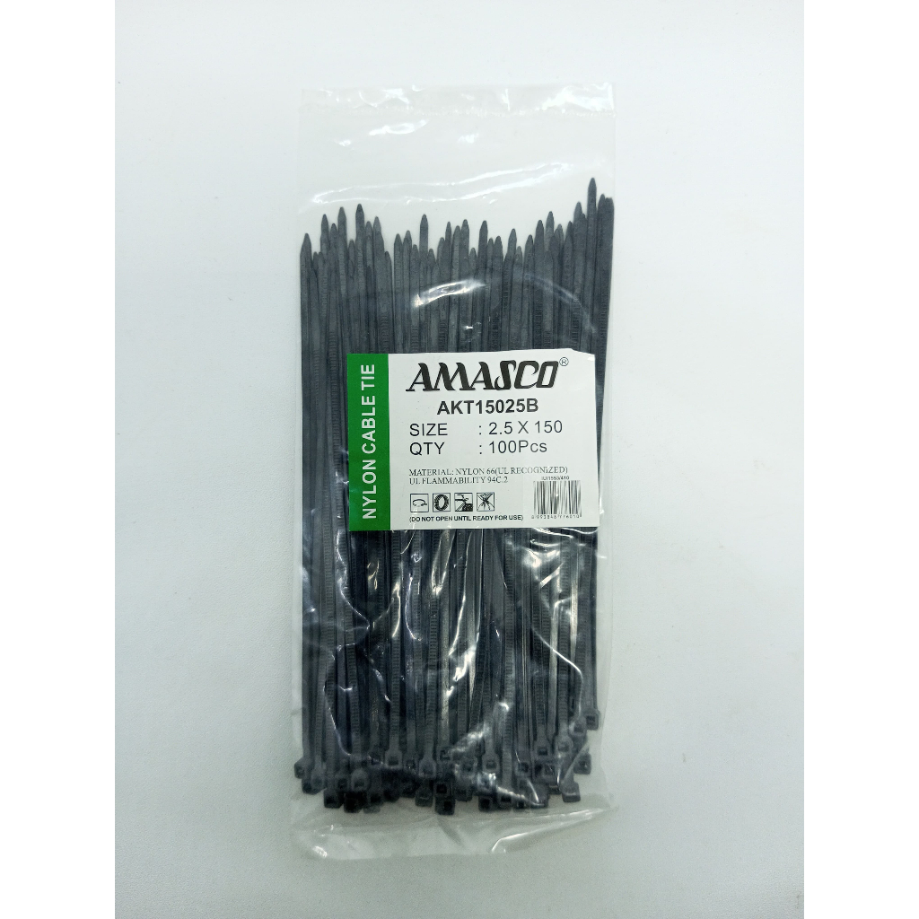 

Kabel Ties / Cable Tie 2,5x150mm 6" - Hitam