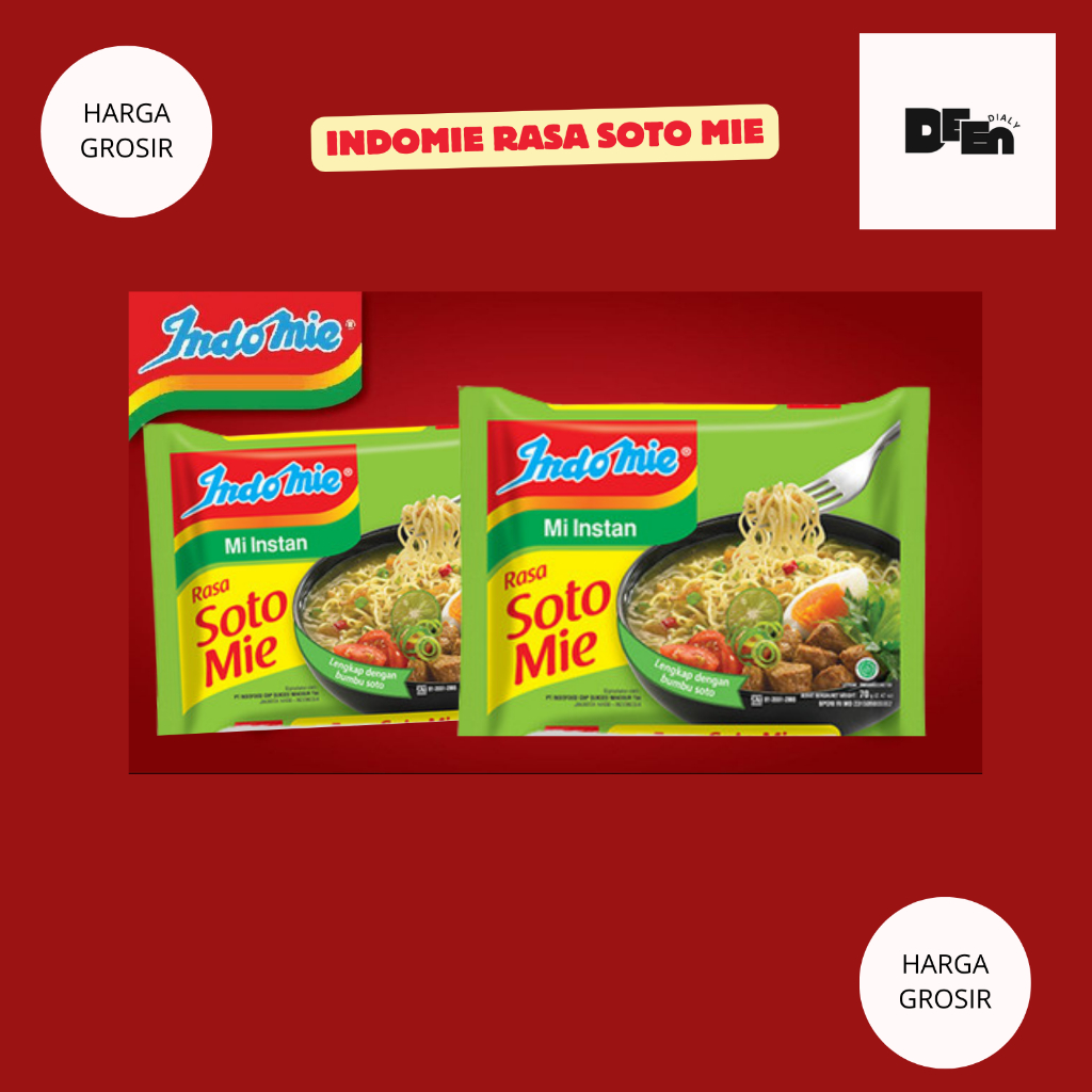 

Indomie Mie Instan Rasa Soto Mie