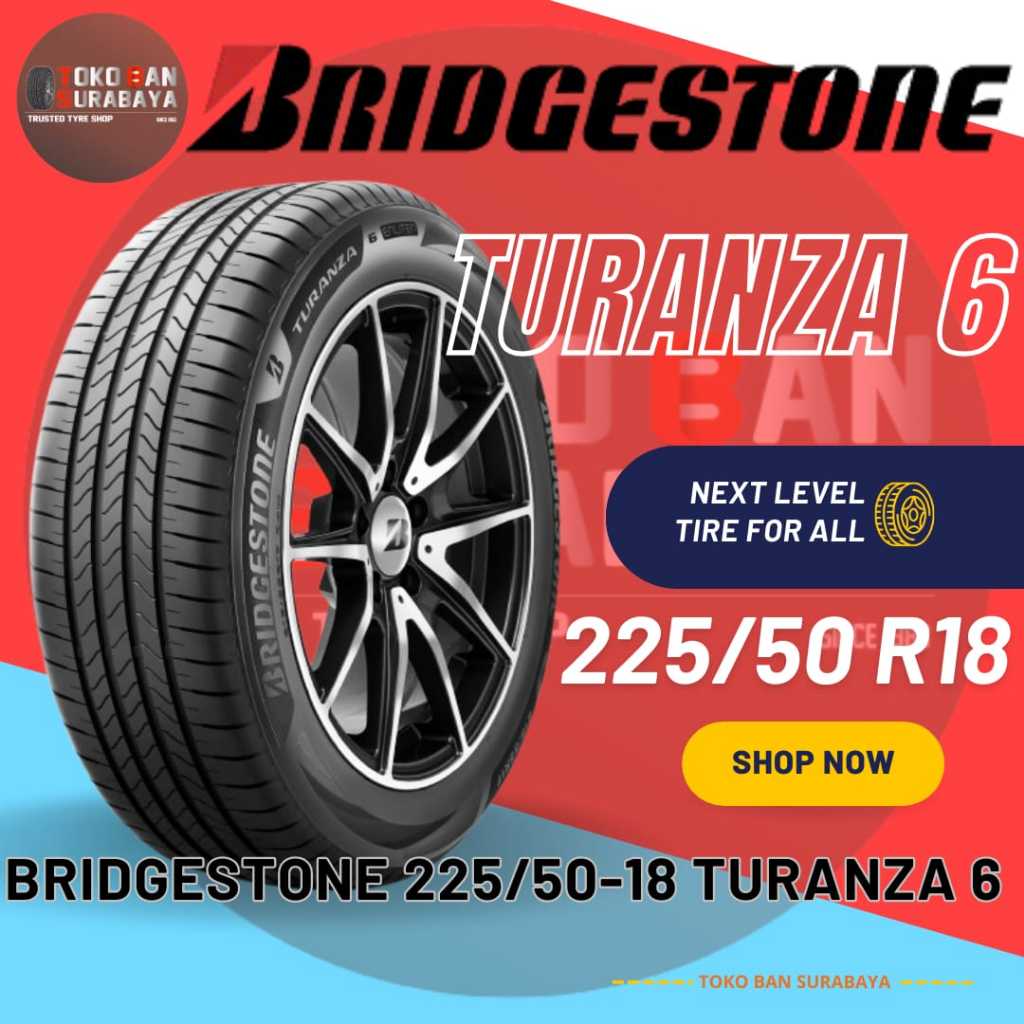BRIDGESTONE BS 225/50R18 22550R18 225/50/18 22550 225/50 R18 R 18 TURANZA 6 TURANZA6