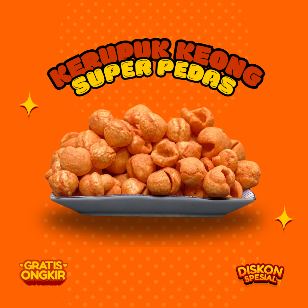 

250gr Kerupu keong Super Pedas - Camilan Renyah yang Cocok Buat Temen Ngemil dan Bikin Nagih