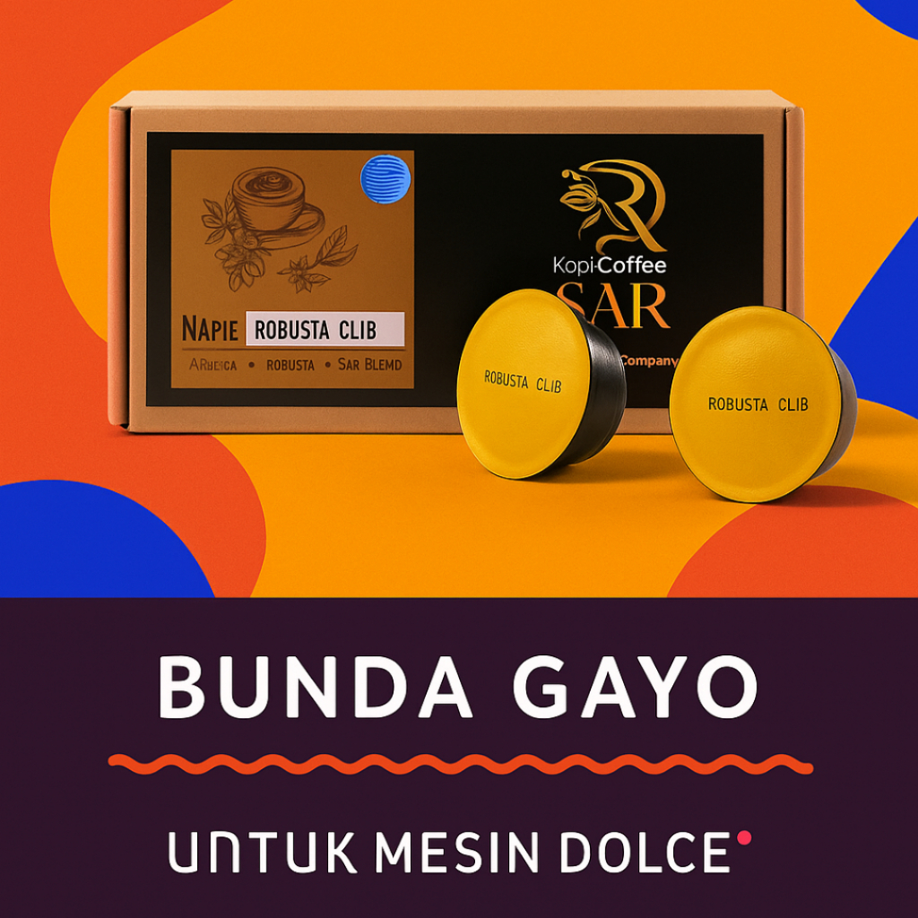 

Robusta Club Edition - Dolce Gusto® Compatible Coffee Capsules Kopi Coffee SAR Kopi Kapsul untuk Mesin Dolce Gusto®