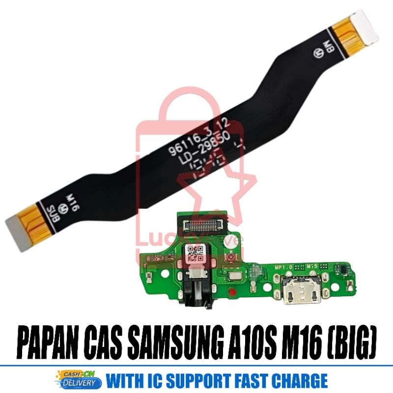 1 Set Papan Cas Samsung A10S M16 Konektor Cas Tested New Original