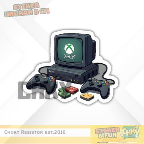 

Stiker Sticker Vinyl Laminasi Glosy XBOX CONSOLE