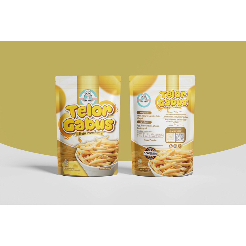 

Snack Telor Gabus Keju Premium [ 100% keju asli ]150gr