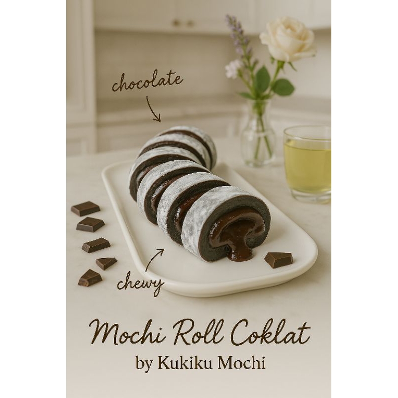 

Kue Mochi Roll Gulung Coklat