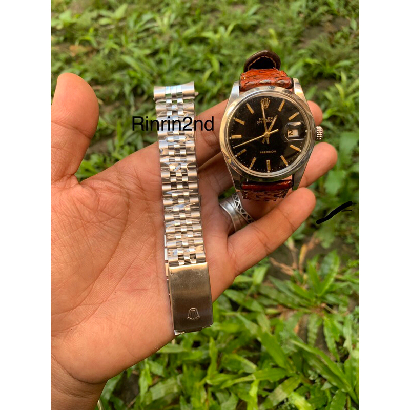 ROLEX PRECISION 6694 BLACK DIAL VINTAGE WATCH (1973)