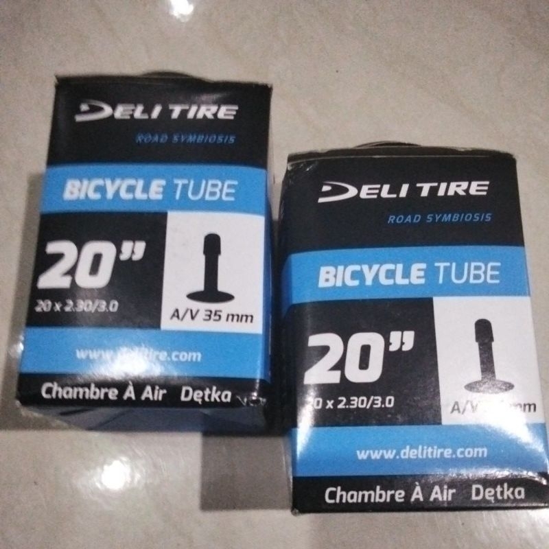 BAN DALAM SEPEDA GUNUNG,MTB,BMX UKURAN 20X2.30/2.40/2.50/2.75/3.0 PENTIL. MERK DELI TIRE