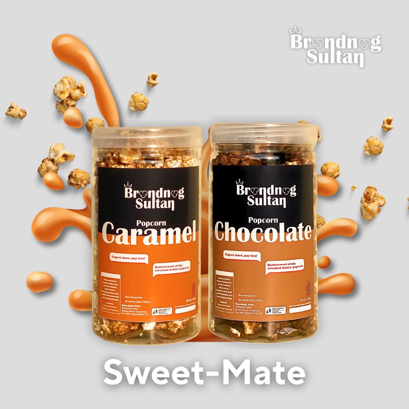 

[Sweet-Mate] - Bundling Popcorn Brondong Sultan Caramel dan Chocolate / Popcorn Caramel / Popcorn Coklat