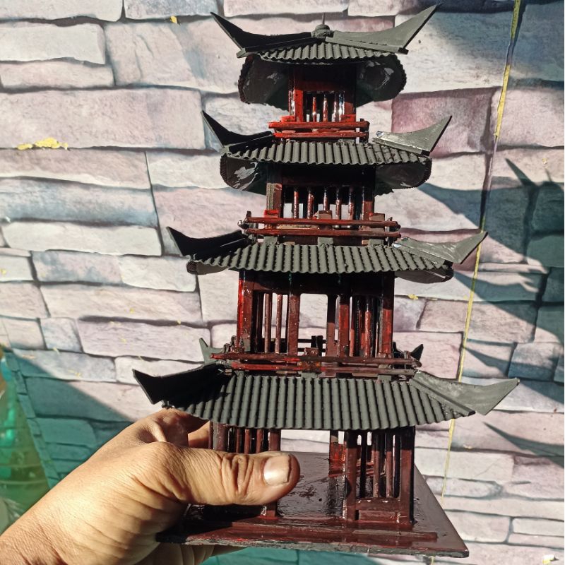 Miniatur Rumah Jepang Betingkat PVC aquascape paludarium