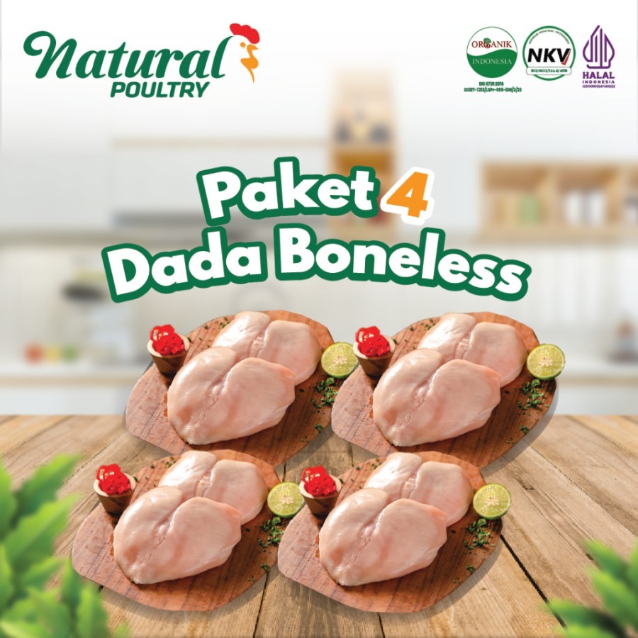 

Dada Boneless Natural Poultry (500 gram) Paket 4 Dada Boneless