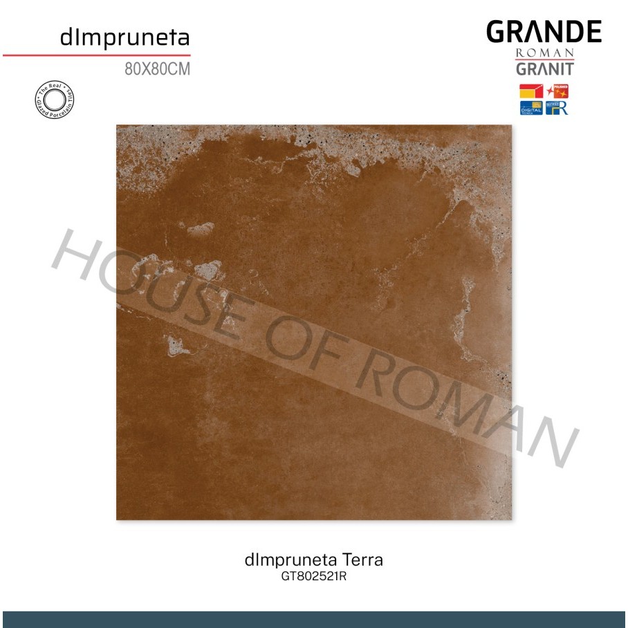 ROMAN GRANIT GRANDE dImpruneta Terra 80x80 GT802520R ROMAN GRANIT