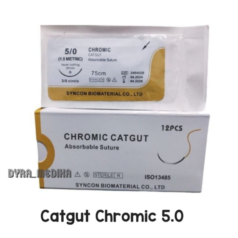 Catgut Chromic 5.0 / Catgut Chromic 5.0 Harga Per Pcs