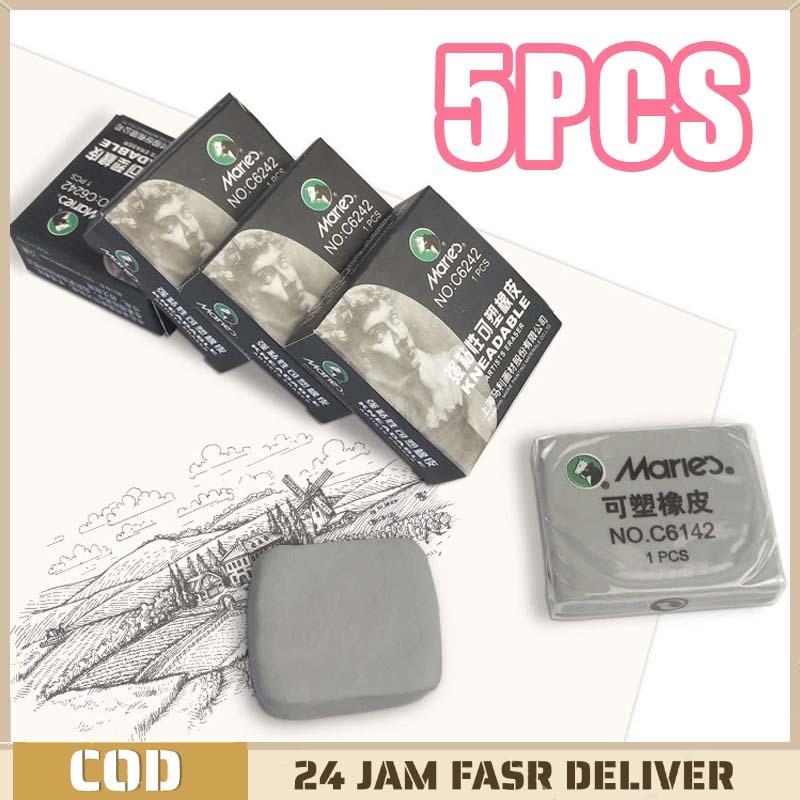 

5pcs Eraser Kneadable Adhesi Yang Kuat Seni Menggambar Sketsa Kneable Eraser Penghapus Yg Bisa Di Bentuk Kneadable Eraser Playdough Plastisin