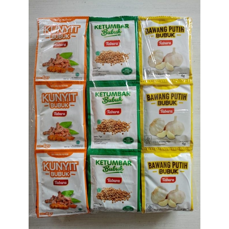 

Tabura Ketumbar || Kunyit || Bawang putih bubuk