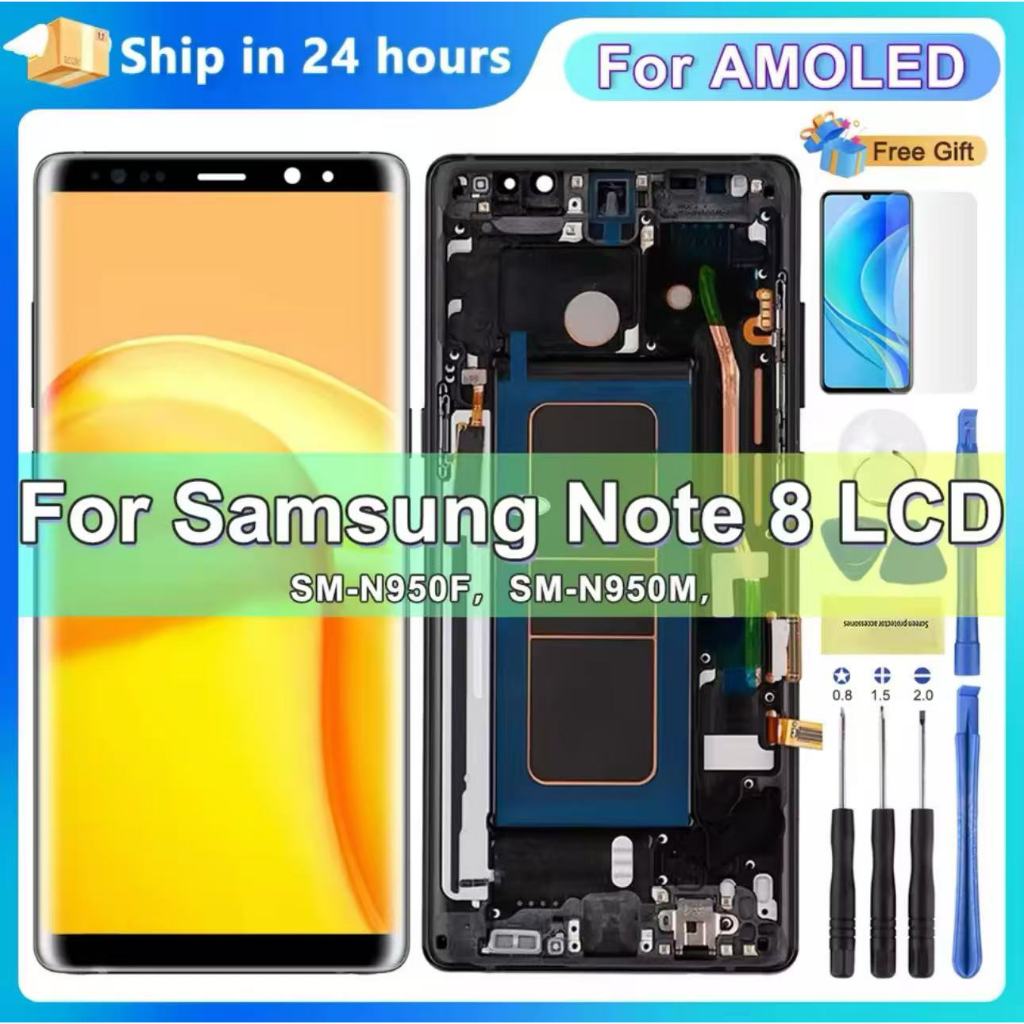AMOLED For Samsung Galaxy Note 8 N950 N950F N9500 LCD Display Touch Screen Digitizer Assembly Replac
