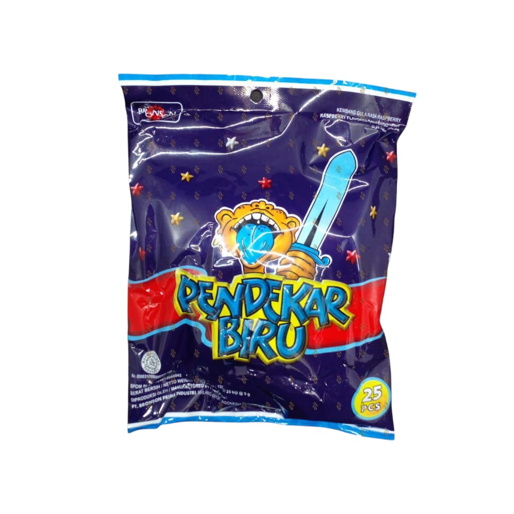 

Pendekar Biru Lolli 5gr - Zak Isi 25 Pcs