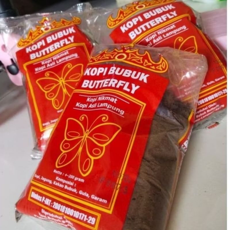 

Kopi KLANGENAN/KUPU-KUPU asli Lampung 200g