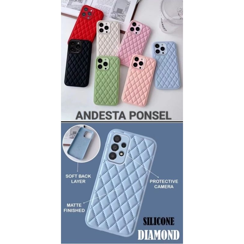 CASE DIAMOND GARIS SAMSUNG A03 A03core A03s A04 A10s A13 A14 A15 A25 A55