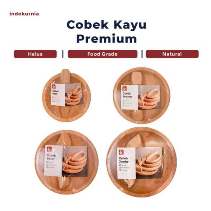 Cobek Premium Jumbo Cobek Set Cobek Kayu