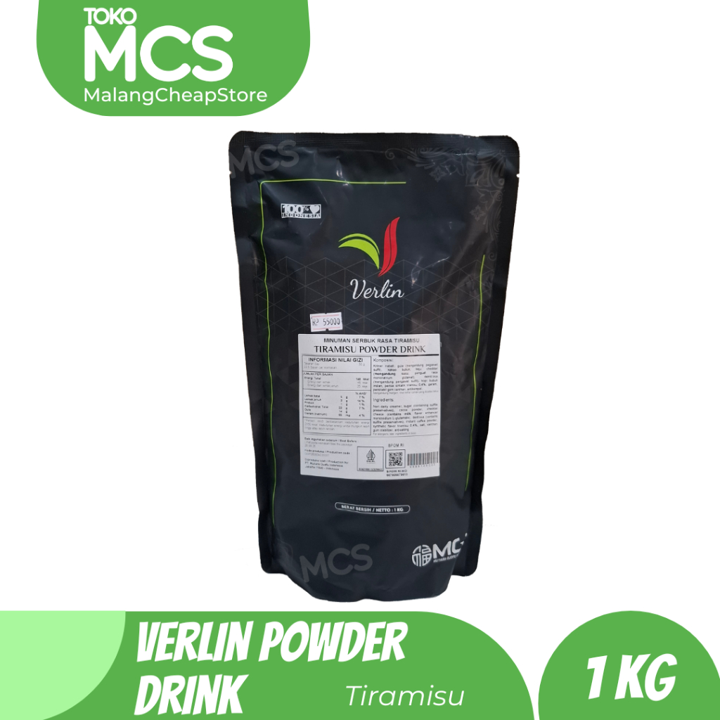 

VERLIN Bubuk Minuman rasa TIRAMISU / Verlin Bubble Drink 1kg