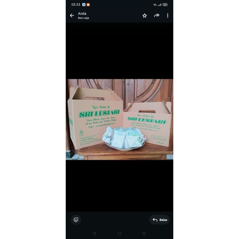 

Tape ketan hijau Bang umar