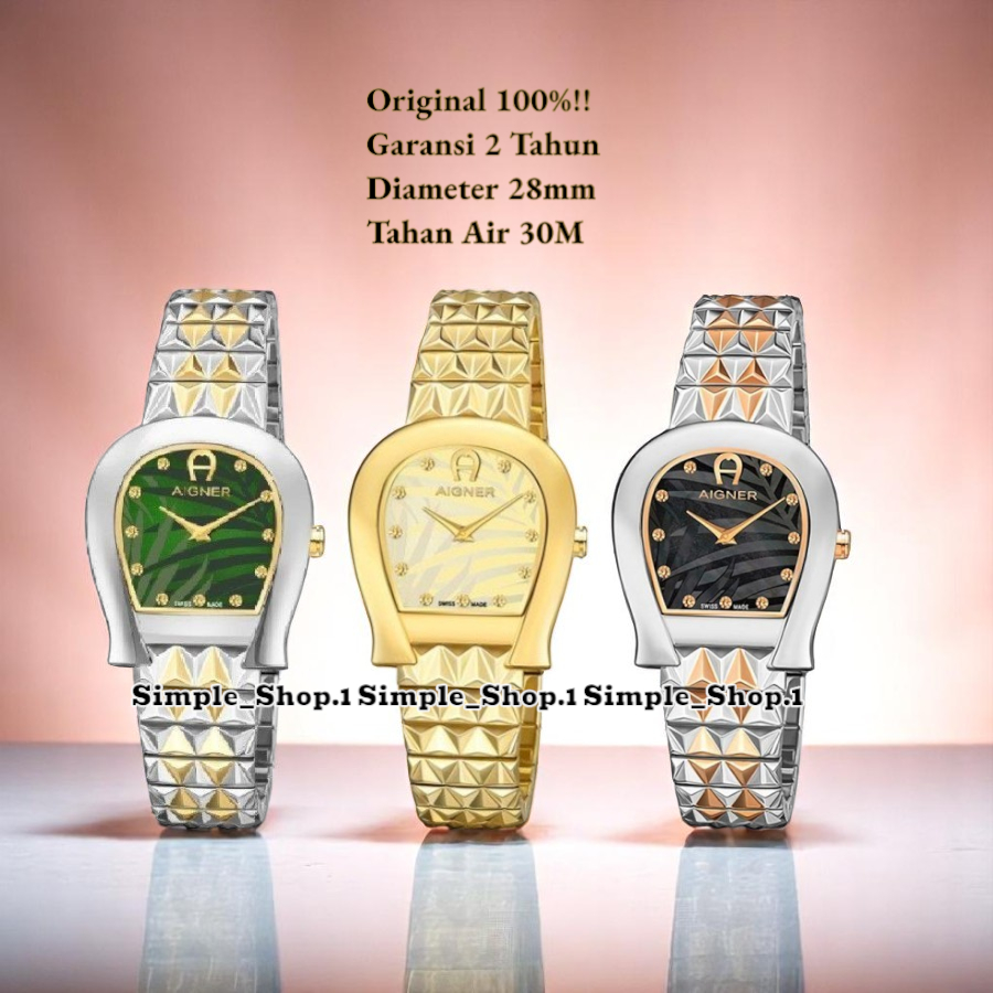 Original 100% Jam Tangan Wanita AIGNER A154205 A154206 A154207 CARRARA Swiss Made Garansi 2 Tahun