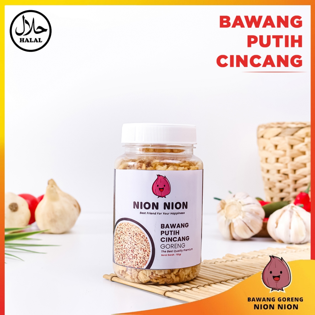 

Bawang Putih Goreng Cincang Garlic Brambang Putih Cacah Cincang 150 Gram