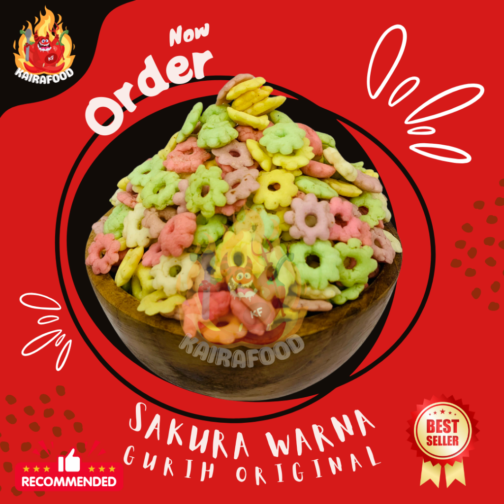 

100 GR SNACK SAKURA WARNA WARNI / RAINBOW