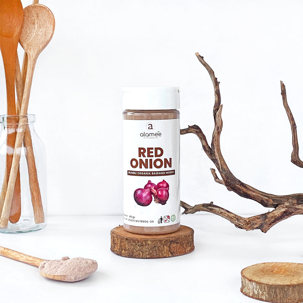 

ALAMEE Bawang Merah Bubuk Red Onion Seasoning Powder Bumbu Dapur Organik Masak Tanpa Campuran 80g