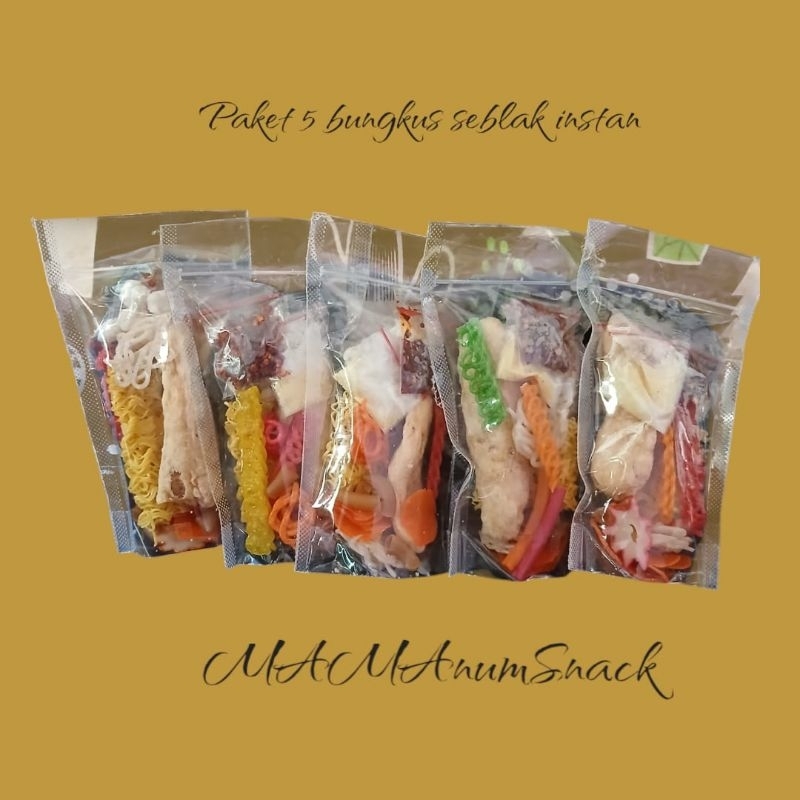

PAKET 5 BUNGKUS SEBLAK SIAP SAJI GURIH DAN NIKMAT DI JAMIN KETAGIHAN